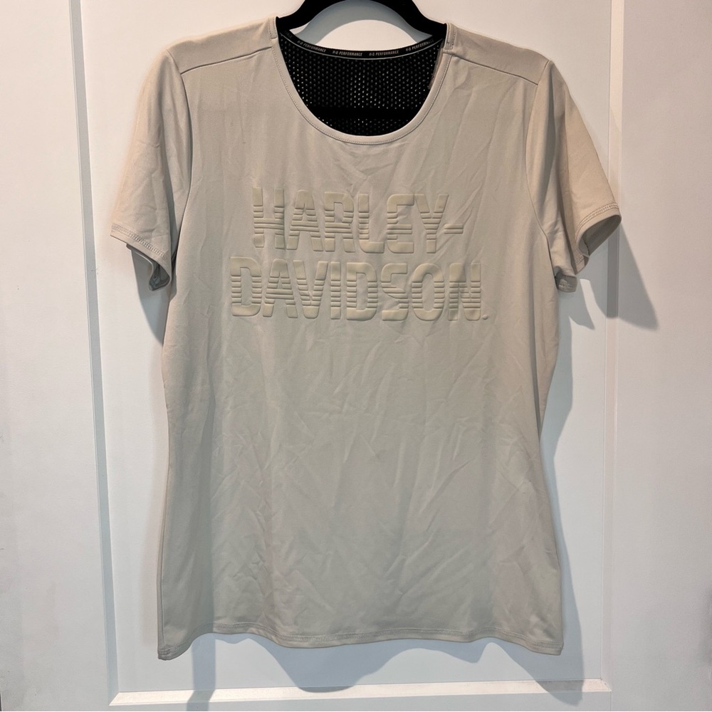 OFF-WHITE HARLEY-DAVIDSON MOISTURE WICKING WOMENS TEE Size M